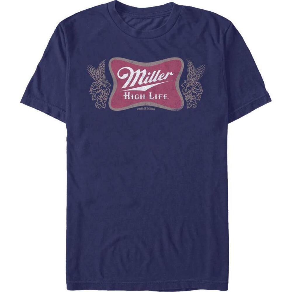 Distressed Charcoal Logo Miller High Life Tshirt